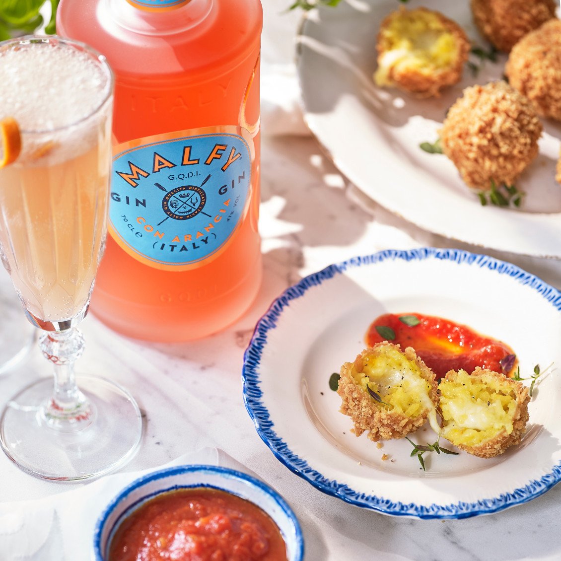 Lemon and Saffron Arancini balls