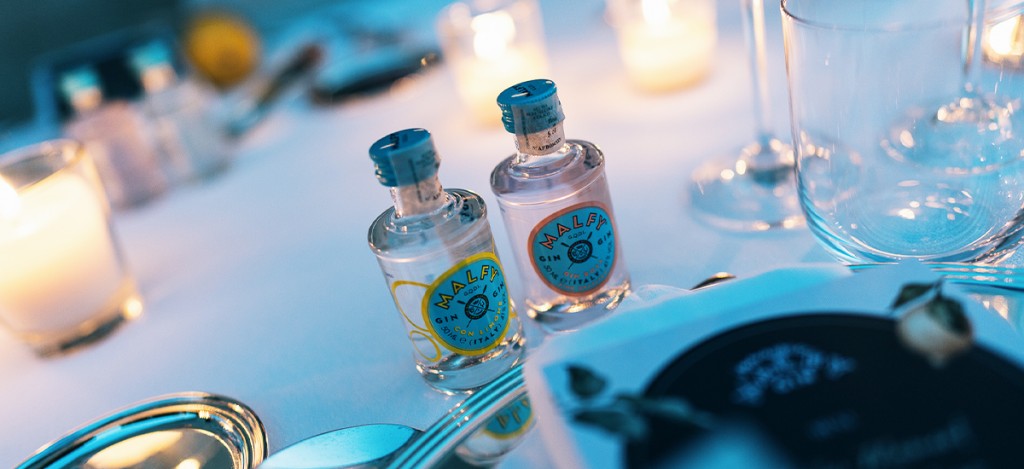 mini bottiglie di Malfy